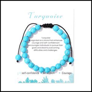 Adjustable Healing Crystal Bracelet Handmade Gemstone Beaded Boho Chic Jewelry